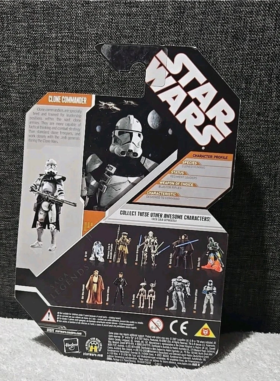 Hasbro Star Wars 30th Anniversary Saga Legends Clone Commander 2007 New COIN
