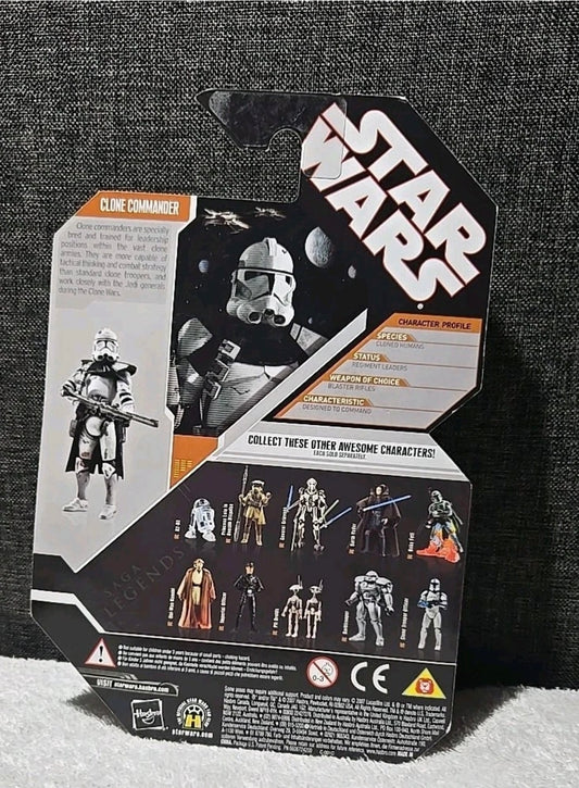 Hasbro Star Wars 30th Anniversary Saga Legends Clone Commander 2007 New COIN