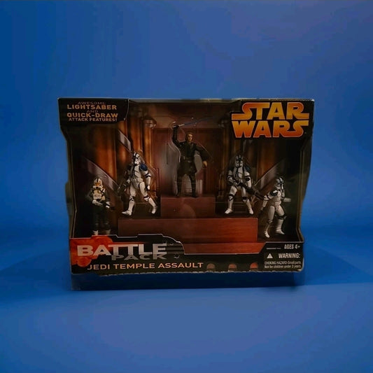 STAR WARS REVENGE OF THE SITH JEDI TEMPLE ASSAULT BATTLE FIGURE PACK s117 2005