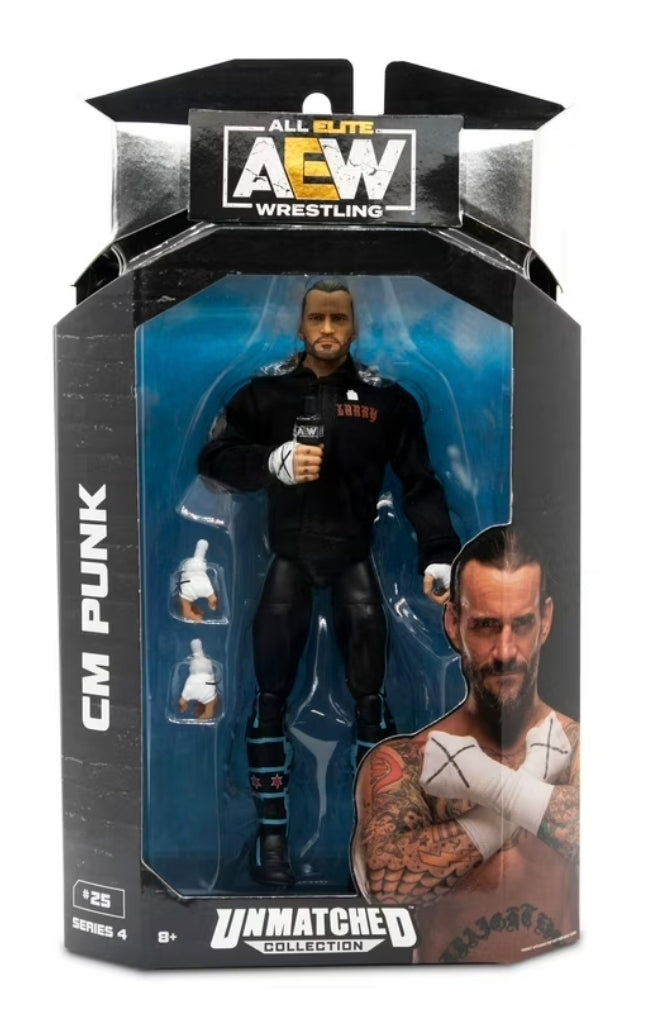 AEW Unmatched Series 4 CM Punk - 6 inch Figure with Accessories