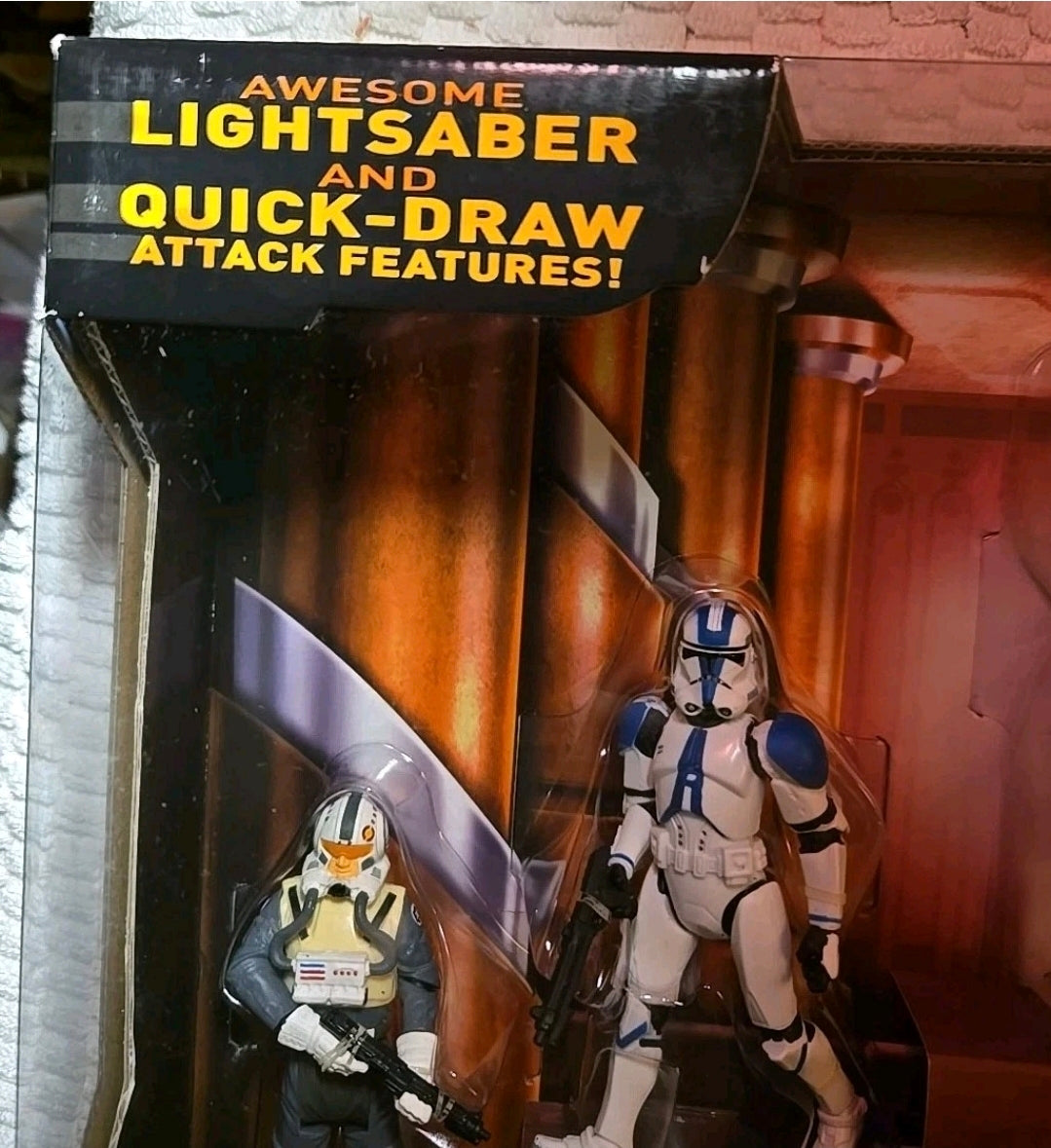 STAR WARS REVENGE OF THE SITH JEDI TEMPLE ASSAULT BATTLE FIGURE PACK s117 2005