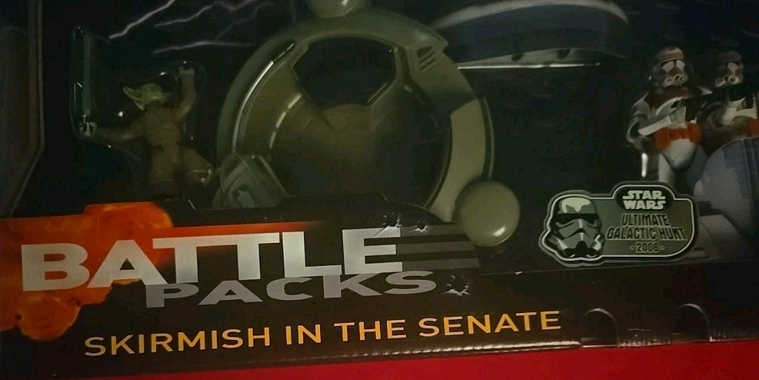 SKIRMISH IN SENATE - Star Wars BATTLE PACK 4 Figure ULTIMATE GALACTIC HUNT New In Original Packaging