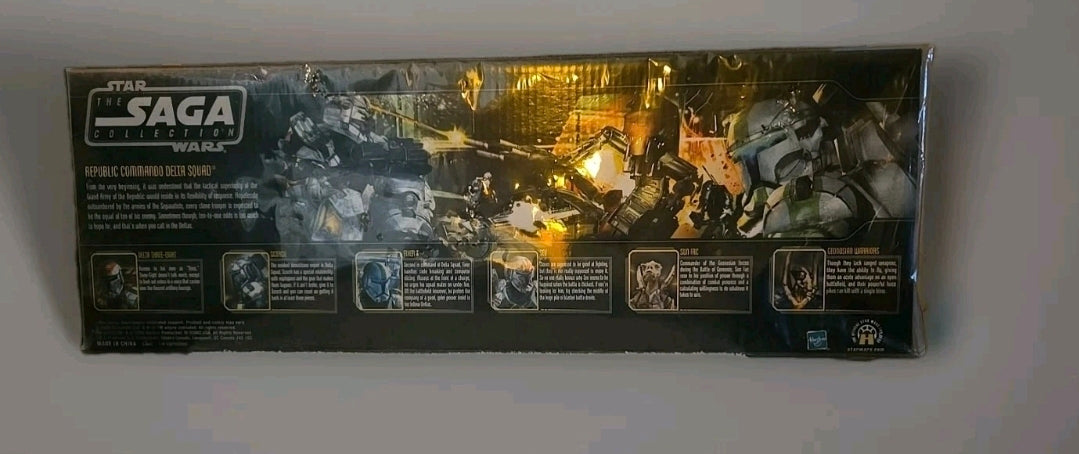 Star Wars Republic Commando Delta Squad 2006 New Sealed 7 Figures