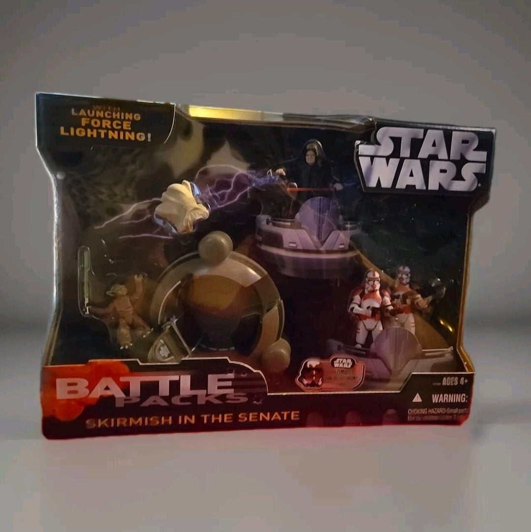SKIRMISH IN SENATE - Star Wars BATTLE PACK 4 Figure ULTIMATE GALACTIC HUNT New In Original Packaging