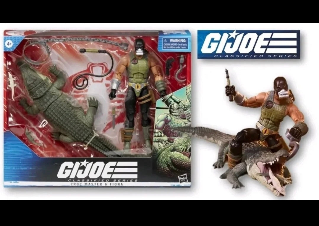 G.I. Joe Classified Croc Master & Fiona Series 6 inch  Action Figures New