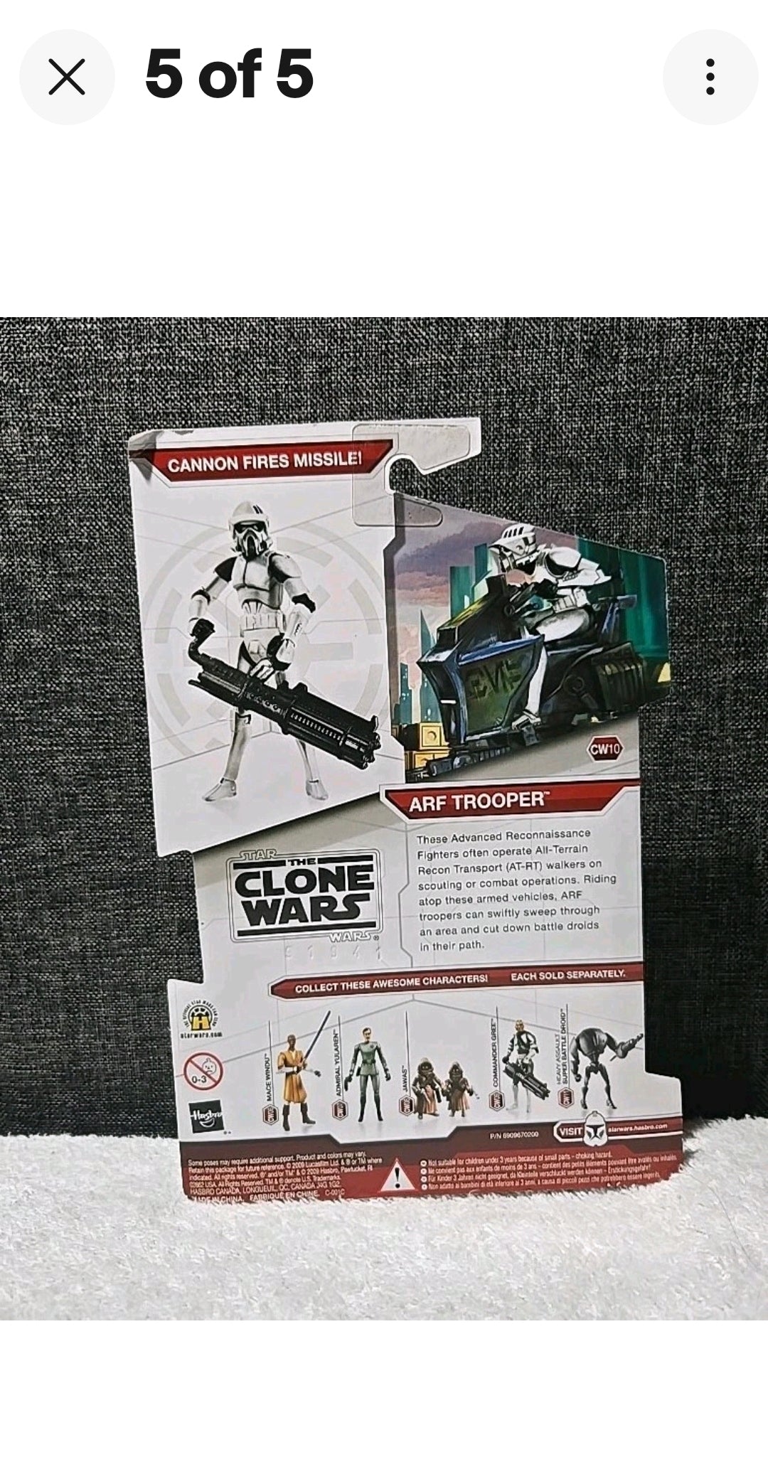 Star Wars The Clone Wars 2009 CW10 & 38 ARF Trooper & JEK Action Figure NEW