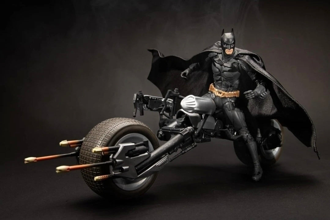 DC Multiverse Batman & Batpod The Dark Knight Rises Gold Label 7" Fig Mcfarlane