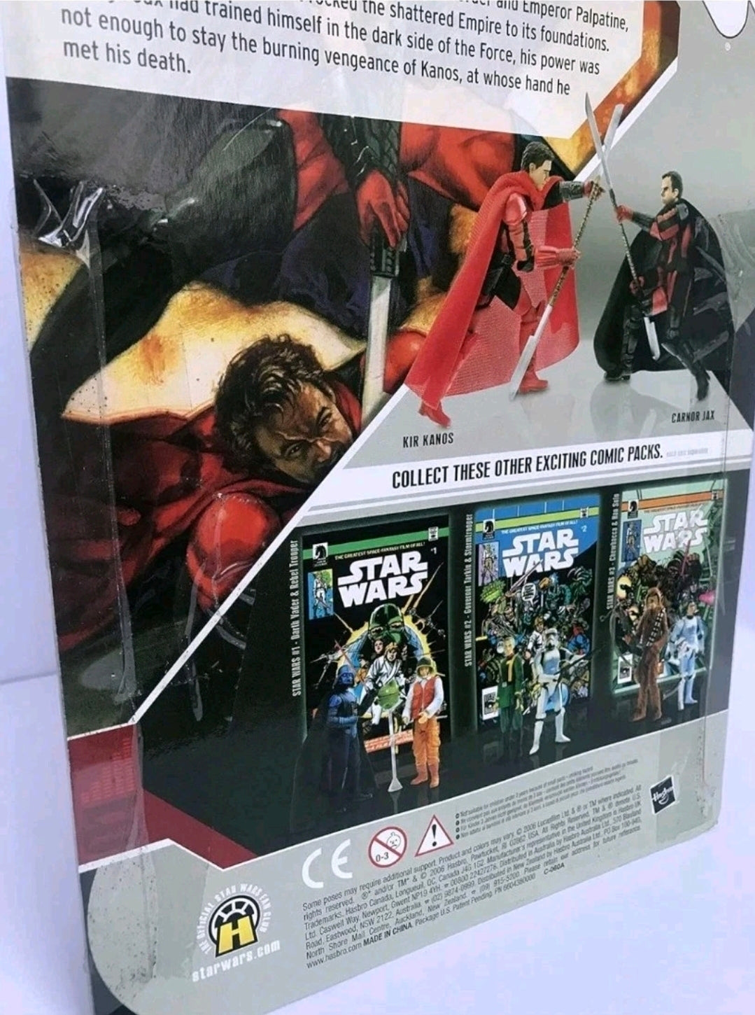 Hasbro Star Wars Comic Packs Crimson Empire Carnor Jax & Kir Kanos 2006 NEW
