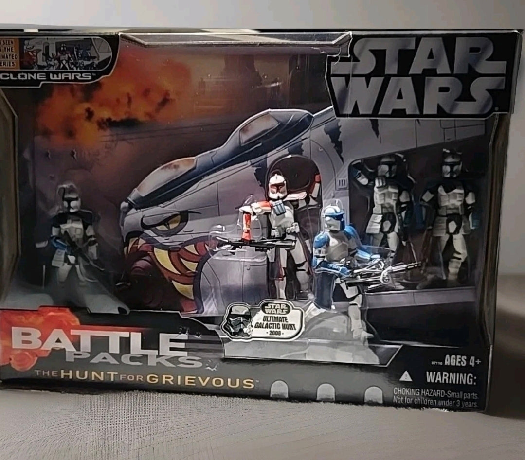 Star Wars Battle Pack 2006 Hunt For Grievous Figures ARC Clone Troopers Fordo