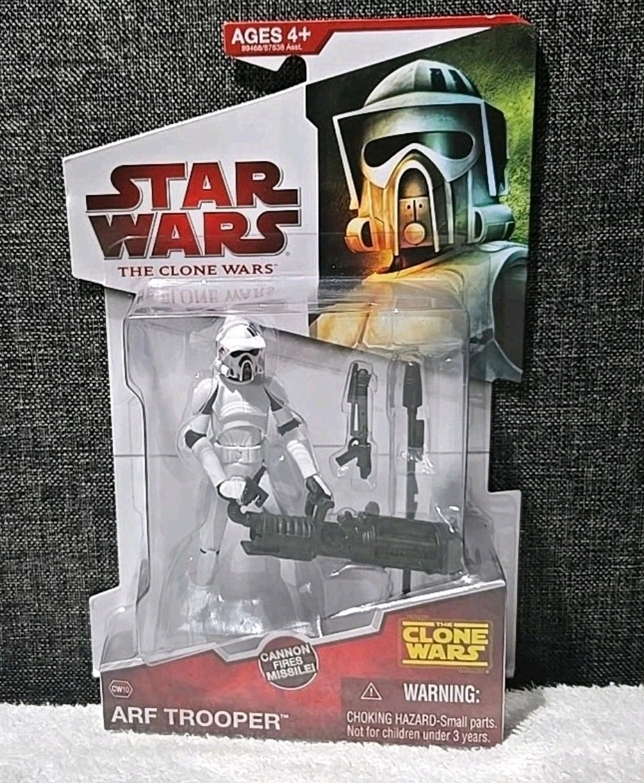 Star Wars The Clone Wars 2009 CW10 & 38 ARF Trooper & JEK Action Figure NEW