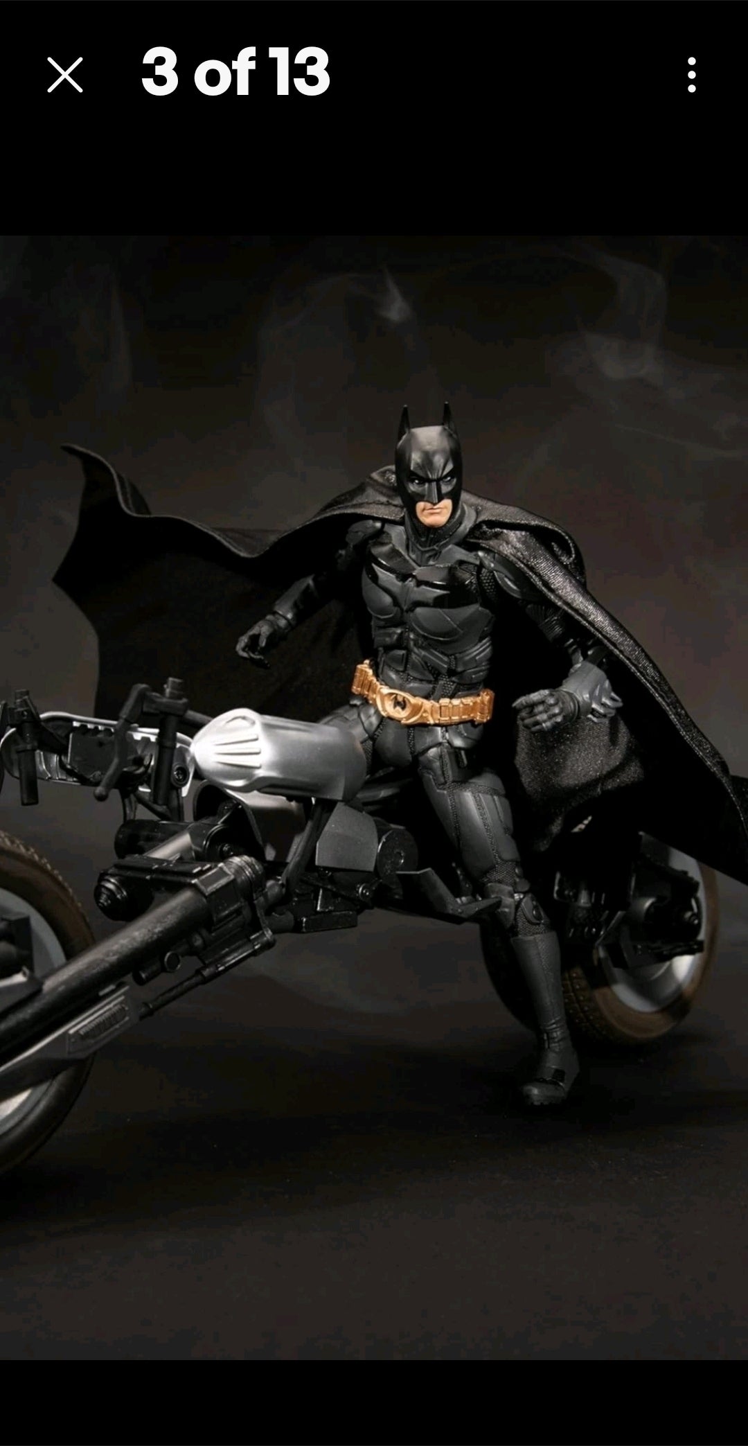 DC Multiverse Batman & Batpod The Dark Knight Rises Gold Label 7" Fig Mcfarlane