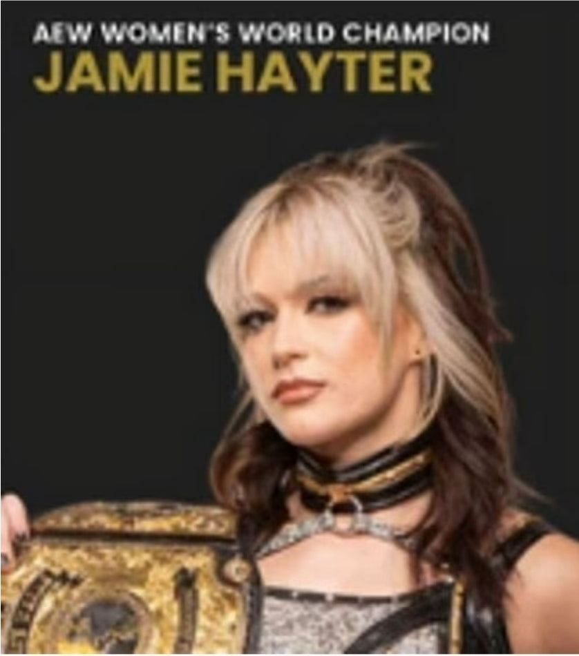 AEW Unmatched Jamie Hayter - 6 inch Figure with Two Alternate Fists and AEW Women's Championship Belt