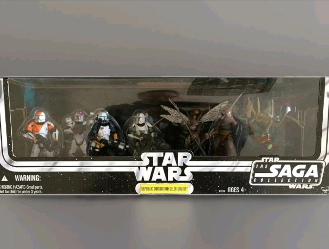 Star Wars Republic Commando Delta Squad 2006 New Sealed 7 Figures