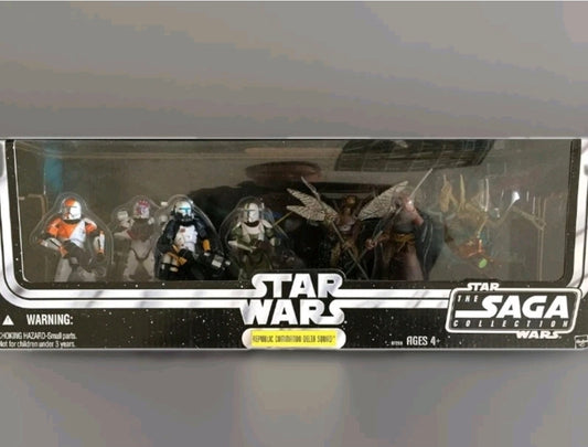 Star Wars Republic Commando Delta Squad 2006 New Sealed 7 Figures